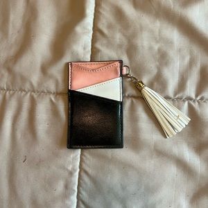 Small multi color credit card holder